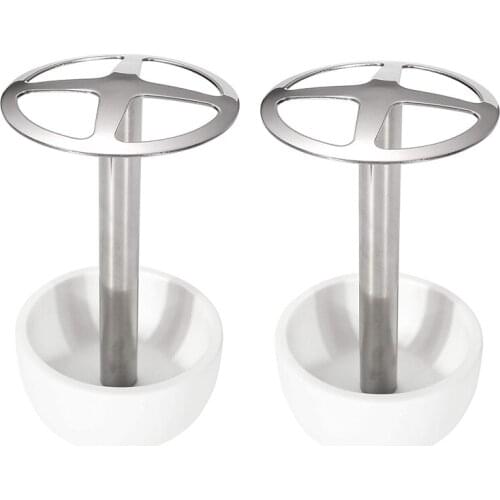 2 Pcs Toothbrush Holder,Multi-Functional Holder for Bathroom Vanity Countertop,Holds 4 Standard Brushes,for Home,Hotel