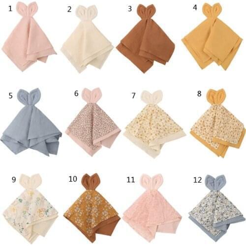 1 Pc Baby Cartoon Bunny Soothe Appease Towel Appease Doll For Newborn Soft Comforting Towel Sleeping Toy Saliva Towel Gift