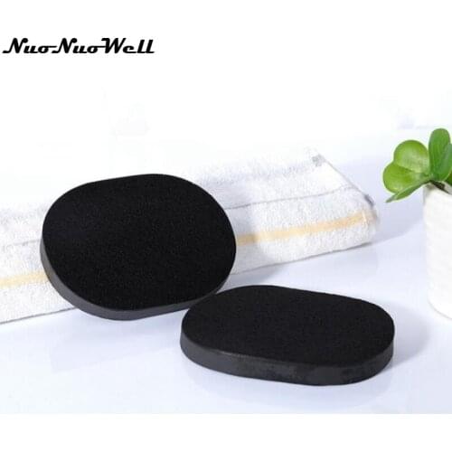 50sets Facial Cleansing Sponge Pad Black Soft Face Makeup Washing Cleaning Sponge Esponja Maquiagem Beauty Tools