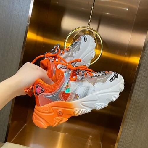 Internet Celebrity Daddy Shoes Womens Summer Ins Trendy Sports Shoes 2021 New Summer Breathable Mesh Hot Sneakers