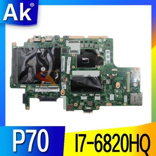 For Lenovo Thinkpad P70 laptop motherboard BP700 NM-A441 with CPU SR2FU I7-6820HQ DDR4 FRU 01AV312 100% Fully Tested