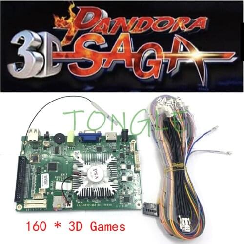 4188 in 1 Arcade Game Board Pandora 3D SAGA Motherboard 160*3d Game Home Version Support Online Download Games VGA HDMI Output