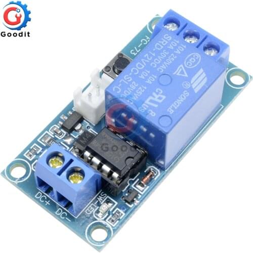 DC 12V 1CH Latching Relay Module Bistable Switch Button Start-Stop 10A Load for Arduino SCM Control Household Appliance Control