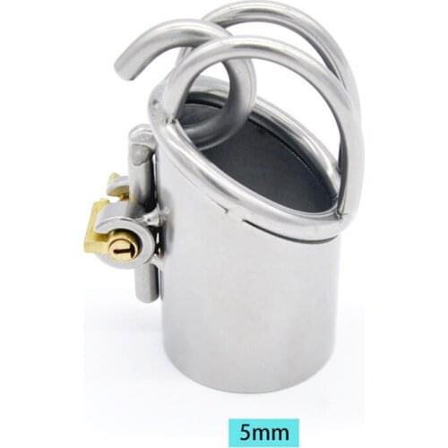 2 Sizes Male Stainless Steel Chastity Cage Passion Bondage Metal Penis Lock Masturbation Slave Training Adult Flirt Sex Toys