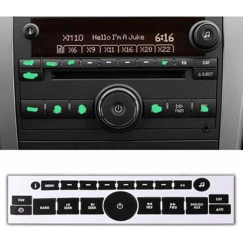 New Hot Car Interior Stickers Radio + A/C Climate Control Button Repair Decals Stickers Wholesale Quick delivery