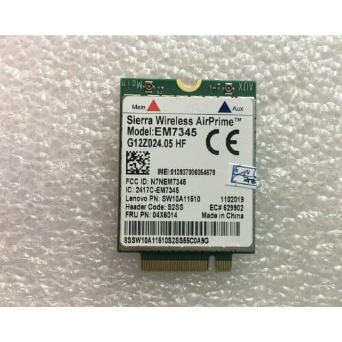 New Original 4G Wireless EM7345 ThinkPad X1 Carbon 2nd 3rd X240 T440 T440S T440P T540P W540 X250 T450 T450S T550 W541 04X6014