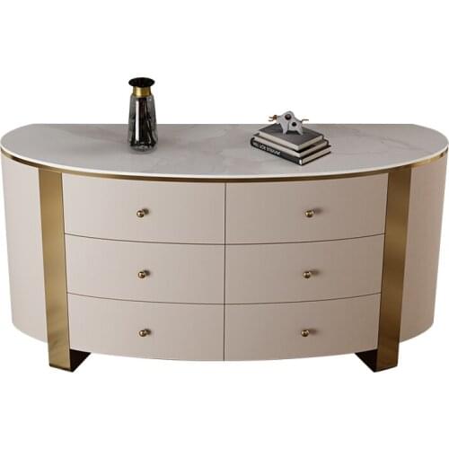 American light luxury entrance cabinet high-end living room wall modern simple storage cabinet