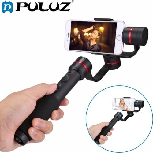 PULUZ G1 3-Axis Handheld Selfie Phone Gimbal Steadicam Stabilizer Clamp Mount for 4.7-5.5 "Smartphones,360 Degree Phone gimbal