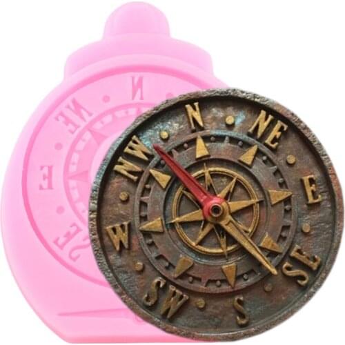 Compass Silicone Mold DIY Party Chocolate Gumpaste Moulds ​Polymer Clay Candy Molds Cake Border Fondant Cake Decorating Tools