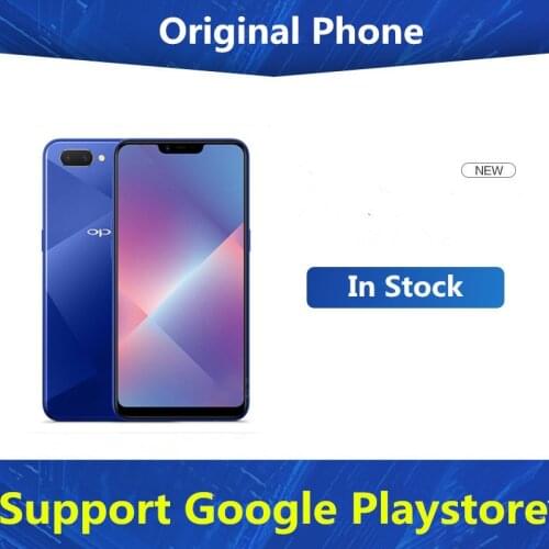 In Stock Oppo A5 4G LTE Cell Phone Dual Sim Card GPS Android 8.1 Snapdragon 450 6.2" 2340X1080 13.0MP 3 Cameras Octa Core