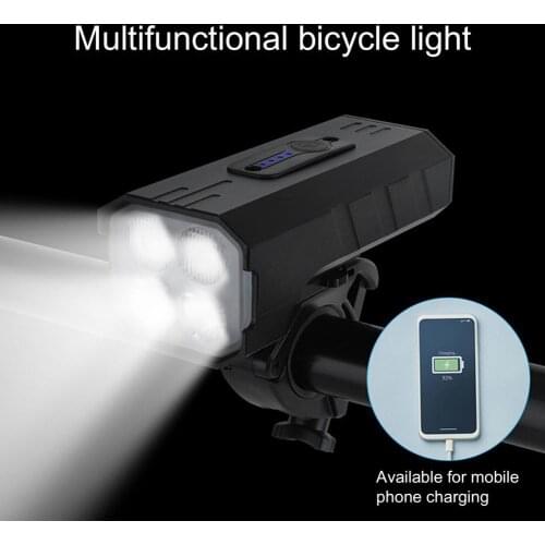 Bicycle Headlight 6400mAh Powerful Bike Light Front 1600 USB Bike Flashlight Waterproof Cycling Lamp Torch
