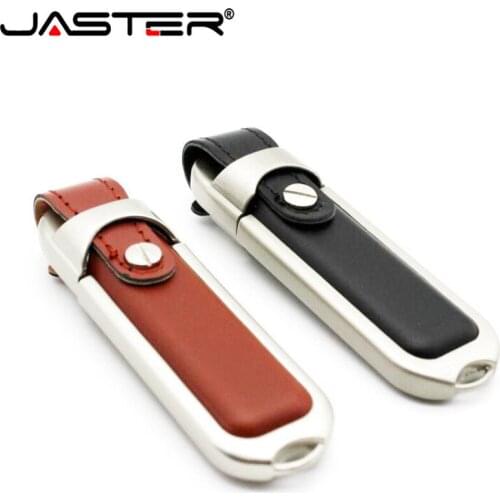 JASTER Brown/Black Leather Model usb 2.0 usb flash drive pendrive 4GB 8GB 16GB 32GB 64GB memory flash stick free shipping