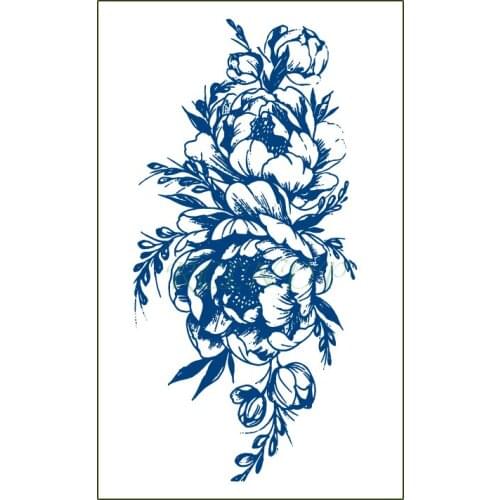 Waterproof Temporary Juice Tattoo Sticker Rose Flowers Lasting Tattoos Flash Tatoo Fake Tatto Body Art for Men Women