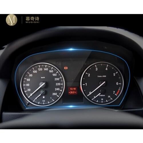 For BMW X1 E84 2010-2015 Digital Cockpit Protector Dashboard Instrument Panel Film Car Interior Accessories Speedometer TPU
