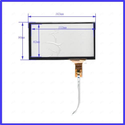 ZhiYuSun Wholesale 162*90mmYH-889V4-FPC NEW 7inch 6 line For Car DVD touch screen panel Sensor glass this is compatible