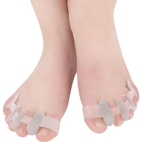 1 Pair SEBS Toe Separator Hallux Valgus Orthotics Thumb For Women Corrector Tool Hammer Men Care Foot Care Overlapping Buni V6A1