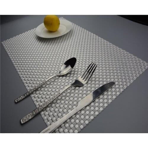1PC Classic PVC Placemats Place Table Mats Tableware Dinnerware Kitchen Dining Bar Accessories Tools Random Color JI 0808