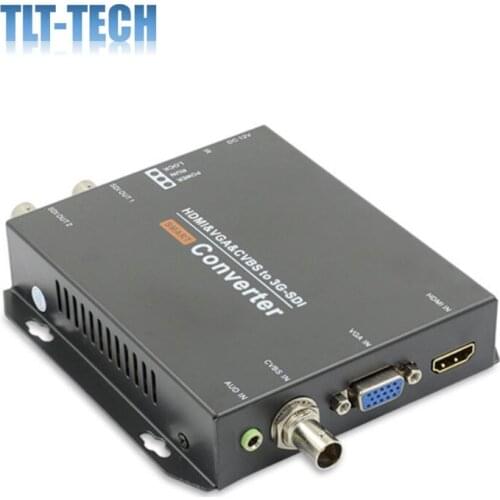 1080P HDMI VGA CVBS to SD/HD/3G SDI Video Converter CVBS Signal PAL/NTSC HD-SDI up to 200m 3G-SDI up to 120m