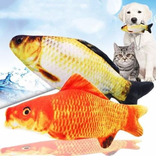 18CM Toys For Cats Scratching Post Toy Fish Toy For Cat Fish Shape Cat Catnipscratch Board Plush Creative Carp Fish Shape Cute
