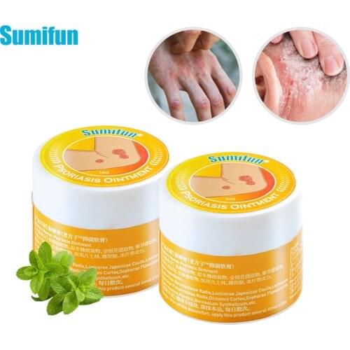 2pcs Sumifun Psoriasis Cream Dermatitis Eczematoid Eczema Ointment Antibacterial Anti itching Rash Urticaria Medical Plaster New