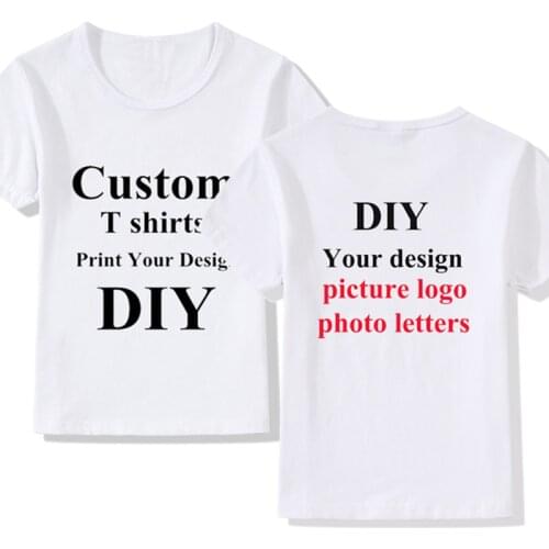 2021 Custom Chirdren T-Shirts DIY Print Your Design Boys/Girls DIY Tee Shirts Tops,Front and Back DIY Print Contact Seller Frist