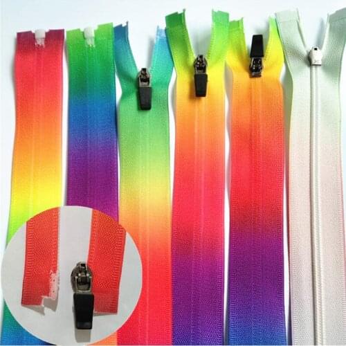 30-60Cm (12-24 Inch) 50Pcs 3# Nylon Colorful Opening Zipper Suitable For Of Clothing Luggage Home Textiles