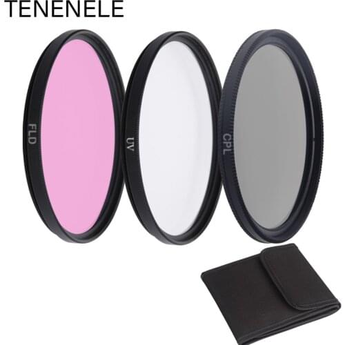49mm 52mm 55mm 58mm 62mm 67mm 72mm 77mm 82mm CPL FLD UV 3 in 1 Camera Filters Set For Sony Nikon Canon Fuji Pentax Camera Filter