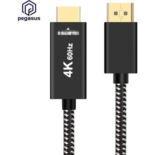 4K@60Hz ACTIVE DISPLAY PORT DP TO HDMI-COMPATIBLE MALE CABLE FOR PC LAPTOP AV CABLE ADAPTOR