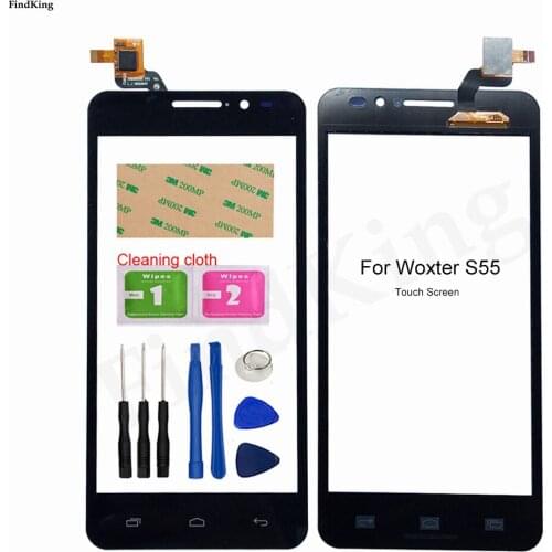 5.5'' Mobile Touch Screen For Woxter S55 Touch Panel Lens Sensor Digitizer Front Glass Tools 3M GLue