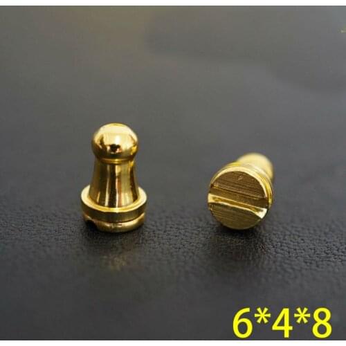 50pc Q25 Solid Brass belt screw Chicago Screw Leathercraft Gold