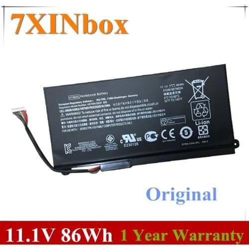 7XINbox 11.1V 86Wh VT06XL Laptop Battery For HP Envy 17-3000 17T-3000 TPN-I103 HSTNN-IB3F VT06 VT06086XL 657240-171 657240-251
