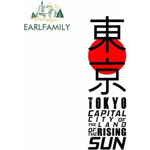 EARLFAMILY 13cm For Japan Tokyo Graffiti Car Sticker Air Conditioner Decal Car Accessories Personality Creative For JDM SUV RV