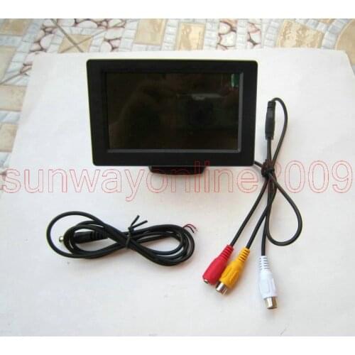 Car-styling !!! 4.3" TFT LCD Color Monitor Auto Car Bus SUV MPV Reverse Rear View Car Backup DVD Vehicles Camera