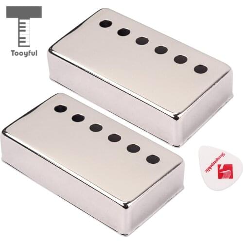 Tooyful 2Pc 50mm Guitar Humbucker Pickup Covers for LP SG Eiphone Electric Guitar
