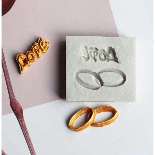 Ring Letter Sugarcraft Silicone Mold Cake Mold Fondant Cake Decoration Tool Mold Silicone Candy Chocoe Mold