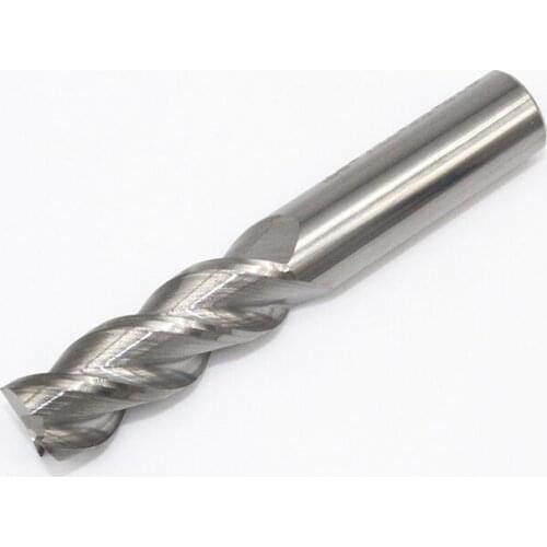 Aluminum Milling Cutter 3 Blade HRC50 D12X30LXD12X75L 12MM 75MM Length Standard Endmills Tungsten Steel CNC Machine End Mills