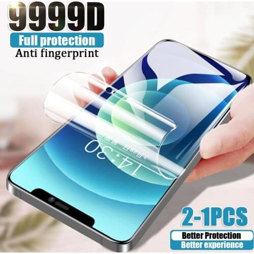 999D Hydrogel Film For iphone 11 12 Pro Max Screen Protector XS Max X XR 12 Mini Full Cover 6 6S 7 8 Plus SE Film Case 6 S