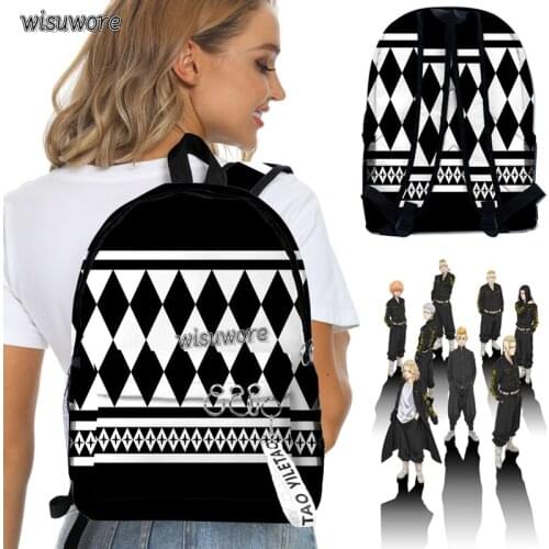 Tokyo Revengers Backpack Canvas Bag Hanagaki Takemichi Ken Ryuguji School Bags Girl & Doy Mochila Feminina Fashion Notebook Bag