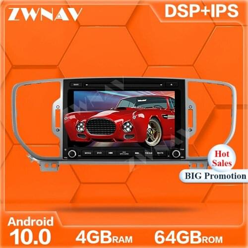 IPS Android 10 screen Car DVD Player For KIA Sportage 4 2016-2019 car Auto Audio Radio Music Stereo Multimedia Player Head Unit