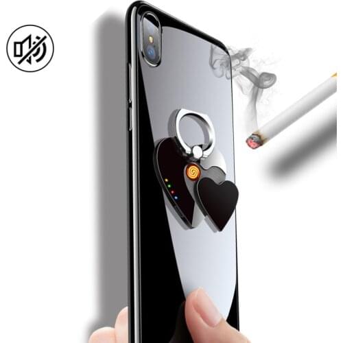 Creative USB Cigarette Lighter Can Do Mobile Phone Bracket Lighter Multi-Function Cigarette Accessories