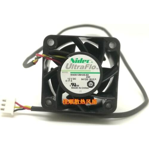 W40S12BHA5-53 4028 4CM cm Double Ball Cooling Fan 12V