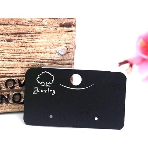 Wholesale 5000pcs 5.2x3cm Earring Organizer Ear Studs Jewelry Display Rack Plastic Earring Display Cards Earring Cards black