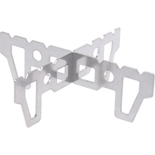 Outdoor Camping Alcohol Stove Cross Stand Stainless Steel Mini Picnic Stove Rack