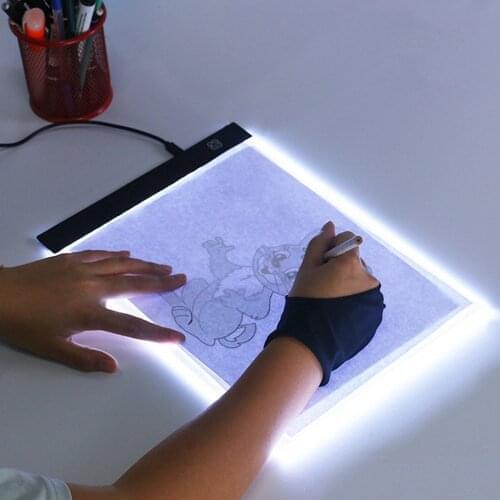 A4 Drawing Tablet Writing With LED Light Coloring Doodle Electronic Educational Painting Graphic Board Gift Toys for children