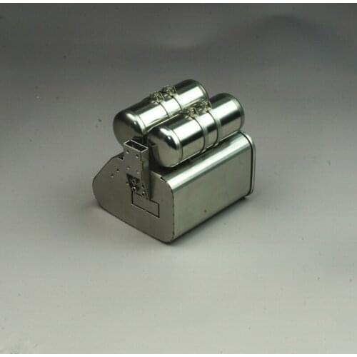 Rc Car Chassis Option Part Metal Simulation Gas Exhaust For 1:14 Scale Model Cars JX F2000 MAN Tractor Truck