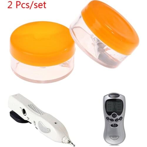 2PCS Acupuncture Pen Electric Meridians Energy Laser Therapy Pen Relief Pain Health Care Conductive Conducting Gels Electronic