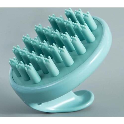 Silicone Head Scalp Massage Shampoo Brush Hair Washing Comb Handheld SPA Massage Meridian Massager Promote Blood Circulation