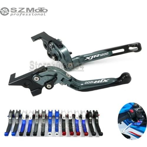 For YAMAHA XJR1200 XJR 1200 1994-1997 1996 1995 1994 Motorcycle Folding Extendable Adjustable Brakes Clutch Levers With LOGO CNC
