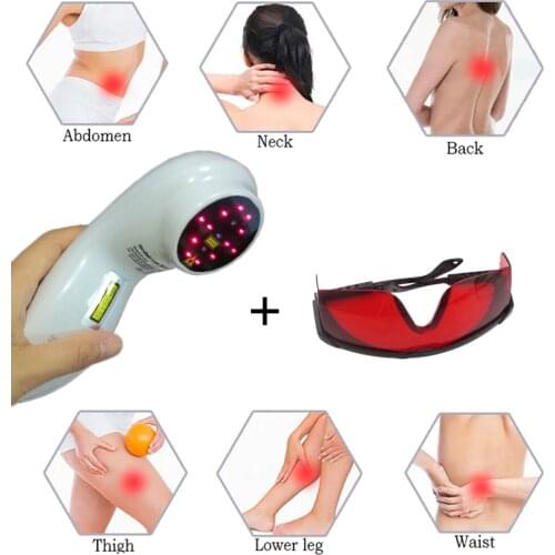 Cold Laser Therapy Device LLLT,Handy Cure Powerful Body Pain Relief Sport Injuries Wounds Back Pain Healing,Pulse Laser Relief