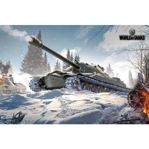 World of tanks game tanks Nc-7 poster silk fabric cloth print wall sticker Wall Decor custom print